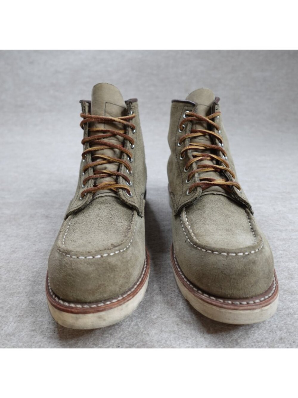 Red Wing Boots 8.5 Gray Suede Roughout 8139 Nigel Cabourn 2010 - Picture 2 of 16